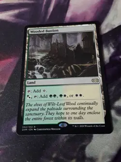 Magic: the Gathering TCG Wooded Bastion ~ DOUBLE MASTERS - 2XM 332/332 - Image 1