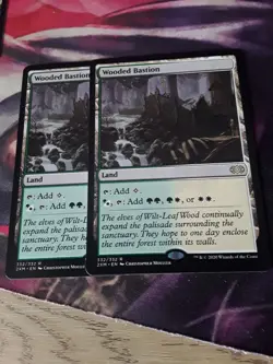 Magic: the Gathering TCG Wooded Bastion ~ DOUBLE MASTERS - 2XM 332/332 - Image 2