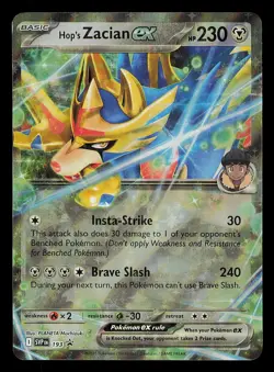 Hop's Zacian ex SVP 193 Black Star Promos Scarlet & Violet Holo Pokemon TCG Mint - Image 1