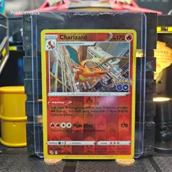 Charizard Pokemon Go Reverse Holo Pokemon TCG 010/078 Rare - Image 1