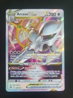Pokemon TCG Arceus VSTAR 123/172 Sword & Shield Brilliant Stars Holo Half Art - Image 2