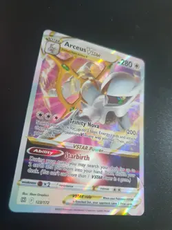 Pokemon TCG Arceus VSTAR 123/172 Sword & Shield Brilliant Stars Holo Half Art - Image 4
