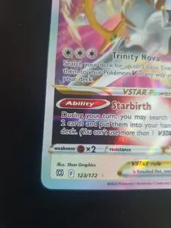 Pokemon TCG Arceus VSTAR 123/172 Sword & Shield Brilliant Stars Holo Half Art - Image 5