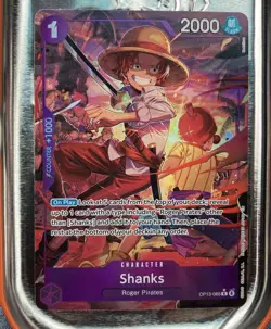 One Piece Shanks OP13-065 Carrying On His Will FOIL Alternate Art NM Pack Fresh - Image 2