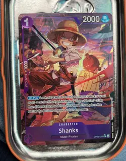One Piece Shanks OP13-065 Carrying On His Will FOIL Alternate Art NM Pack Fresh - Image 4