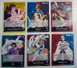 One Piece TCG Common Leaders of 6 Leader Cards English One Piece Lot - Image 1