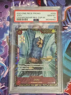 2023 One Piece Regional Championship Top 64 Jozu #OP02-008 PSA 10 - Image 1