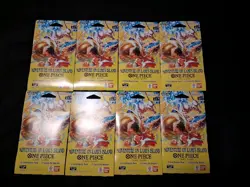 Lot of 8 One Piece OP15-EB04 Adventure on Kami’s Island Sleeved Booster Packs - Image 1