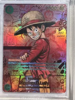 One Piece OP13-118 Monkey D Luffy Red Manga English Clean Raw - Image 1
