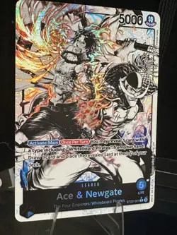 Bandai One Piece Ace & Newgate Leader ST22-001 Special Foil Full Art 5000 Power - Image 5