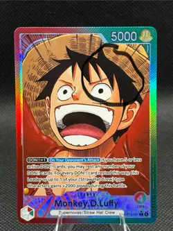 Bandai Monkey.D.Luffy OP13-001 Leader Alt Art Foil Carrying on His Will - Image 1