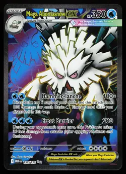 Mega Abomasnow ex 157/132 Ultra Rare Mega Evolution Pokemon Card - Image 1