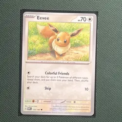 Eevee 3 Card Lot TWM PRE MEW Pokemon TCG - Image 4