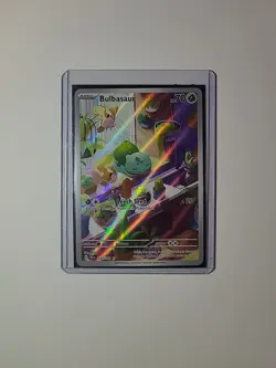 Pokemon TCG Stellar Crown Bulbasaur Card IR 143/142 Near Mint Condition - Image 2