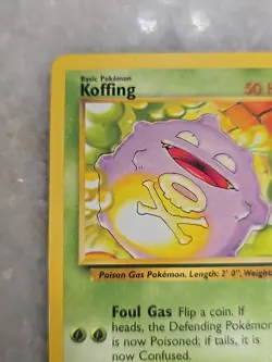 Koffing Base Set Shadowless Pokemon Card 51/102 NM - Image 2