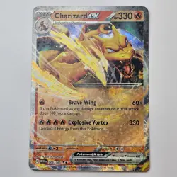 Charizard EX 006/165 Scarlet & Violet 151 Holo Pokemon Card NM - Image 1