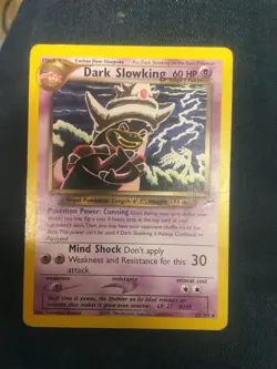 Pokemon Dark Slowking TCG Neo Destiny Card 20/105 Regular NM Condition - Image 1