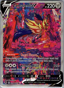 Zamazenta V GG54/GG70 Crown Zenith: Galarian Gallery - Pokemon Card - NM - Image 1