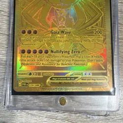 Pokemon Mega Zygarde EX Gold Secret Rare Full Art Holo Card 124/088 - Image 3