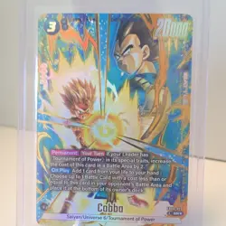 Dragon Ball Super Card Game Cabba Saiyan's Pride FB08-029 SR Alternate - Image 1