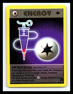 💥 ENERGY Team Rocket 1st Edition Stamp # 81/82 Pokemon Card 2000 - Image 1