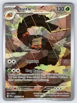 Crustle 183/182 Paradox Rift Pokemon Card TCG Illustration Rare Full Art - Nm - Image 1