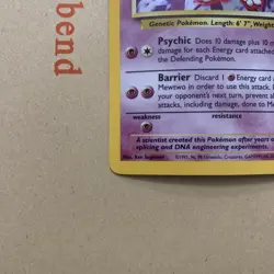 Pokemon TCG Base Set Mewtwo Holo Card 10/102 Unlimited Rare LP/NM Vintage - Image 5