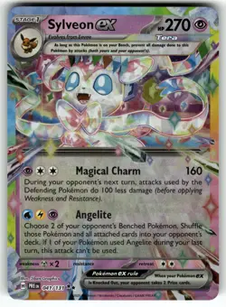 Sylveon ex 041/131 SV: Prismatic Evolutions NM Pokemon Card TCG - Image 1