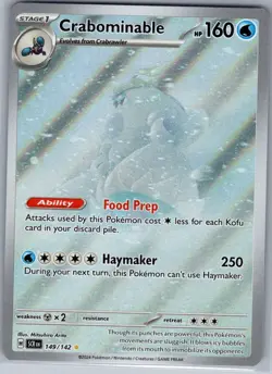 Crabominable 149/142 SV07: Stellar Crown - Pokemon Card - NM - Image 1
