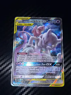 Mewtwo & Mew GX SM191 Sm Holo Pokemon TCG Card - Image 2