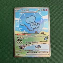 Pokemon Mew EX TCG Bubble Mew Card #232/091 Mint paldean fates illustration rare - Image 1