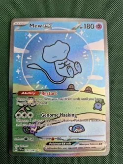 Pokemon Mew EX TCG Bubble Mew Card #232/091 Mint paldean fates illustration rare - Image 3