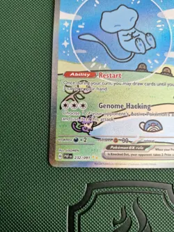 Pokemon Mew EX TCG Bubble Mew Card #232/091 Mint paldean fates illustration rare - Image 5