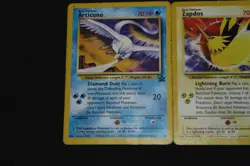 Pokemon Card Lot MP-HP Articuno 22, Zapdos 23, & Moltres 21 Black Star Promos - Image 2