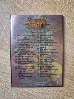 DRAGON BALL CHROMIUM "Checklist Card" - 1995 BIRD STUDIO - US - Image 1