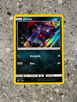 Pokemon TCG Cards Zorua SM83 Black Star Promo Holo NM - Image 1