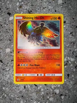 Pokemon TCG Cards Shining Ho-Oh SM70 Black Star Promo Holo LP - Image 3