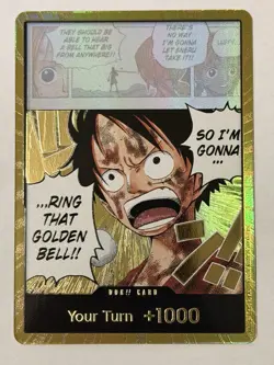 One Piece Gold DON!! OP15 ENGLISH Luffy Golden Bell - Adventure On Kamis Island - Image 1