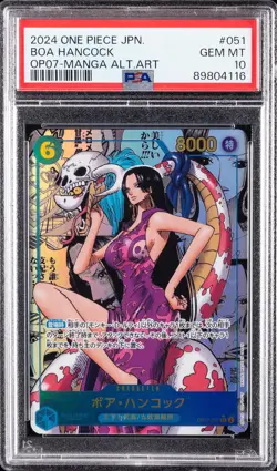 2024 ONE PIECE JPN OP07-500 YEARS IN THE FUTURE #051 BOA HANCOCK PSA 10 - Image 1