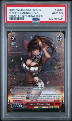 Weiss Schwarz Nikke PSA 10 Noise: Classic Diva NIK/S117-E064SP SP - Image 1