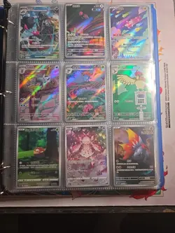 Pokemon Card Lot Binder V/VMAX IR Hits Ex 180 Cards NM Full Art - Image 1