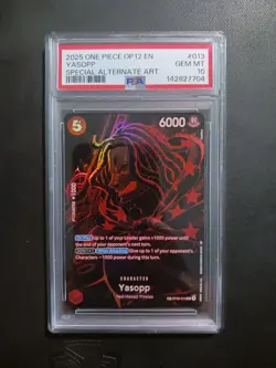 One Piece Card Game TCG OP12 Yasopp OP09-013 SP PSA 10 - Image 1