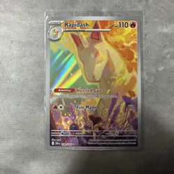 Pokemon TCG Rapidash Destined Rivals Illustration Rare Card 189/182 - Image 1