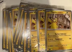 a86 – 23x Pikachu at the Museum Jumbo Promo Cards Sealed - Image 4