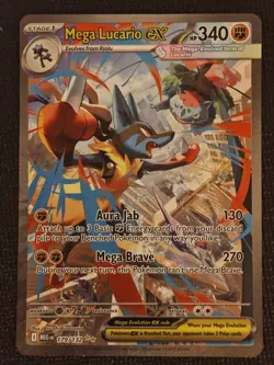 Mega Lucario ex 179/132 SIR Alt Art Mega Evolution MEG EN Pokemon Card Raw NM - Image 1