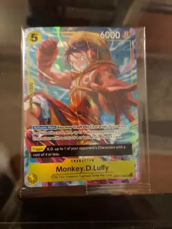 One Piece Promo Cards Monkey D Luffy & Roronoa Zoro OP12 Illus. Box 3 Sealed - Image 2