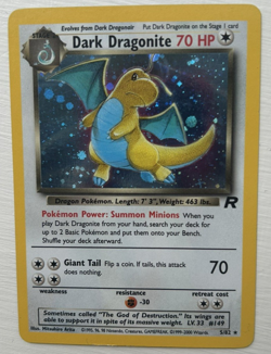 Pokemon Dark Dragonite 5/82 Team Rocket Holo Rare 2000 English Card - Image 1