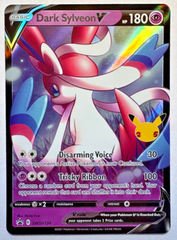 Dark Sylveon V SWSH134 SWSH: Sword & Shield Promo Cards Holo - Image 1