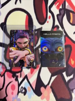 McDonalds K-pop Demon Hunters Huntrix Photocard - Rumi & Unused Derpy Code Card - Image 1
