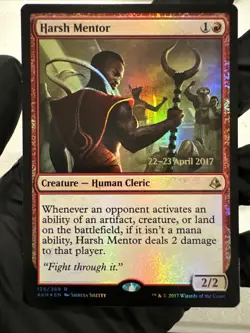 1x Harsh Mentor - Foil - Prerelease Promo NM-Mint, English Prerelease Promos MTG - Image 2